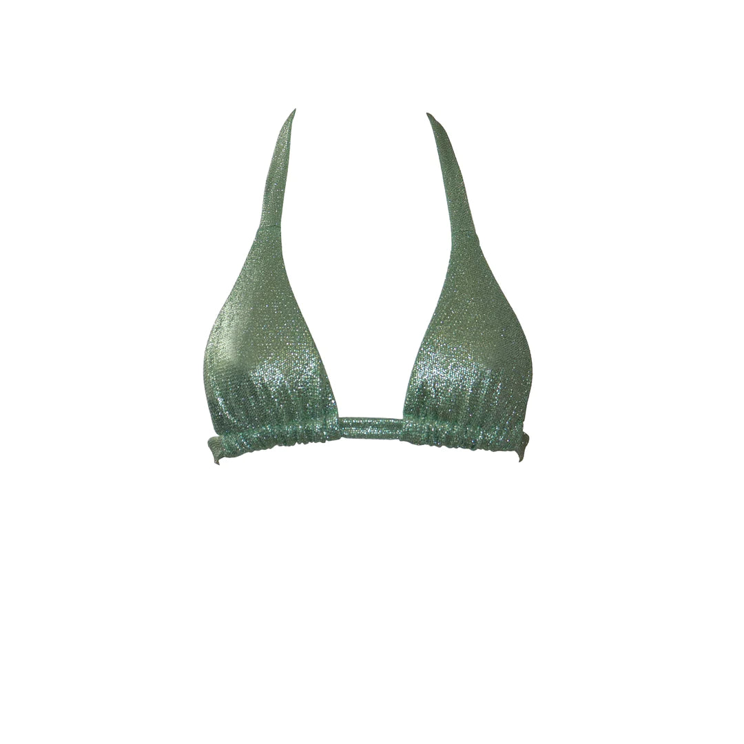 Lame Green Bikini Set