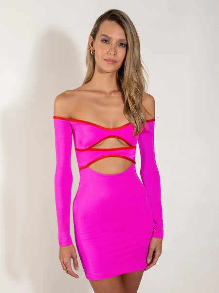 Maia Dress Hot Pink