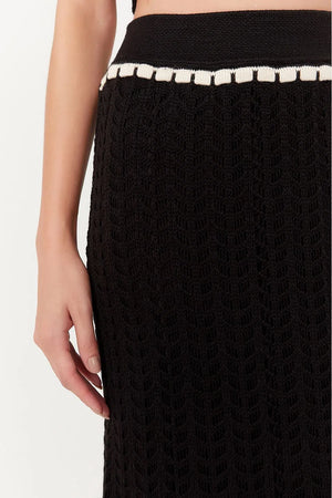 Tricot Listras Crochet Skirt