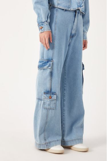Jeans Doble Pocket Cargo